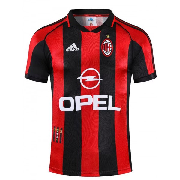 AC milan home jersey mens retro shirt 1998-2000